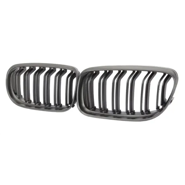 Grill Niergrill Mat Zwart Dubbele Spijl BMW 3 Serie E90 E91 facelift (2009–2012) Grille