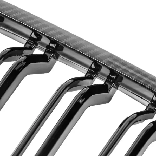 Grill Niergrill carbon look dubbele spijl BMW 3 Serie E90 E91 facelift (2008–2012) Grille