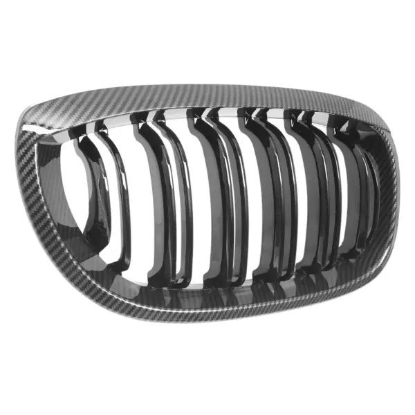 Grill Niergrill Carbon Look dubbele spijl BMW 3 Serie Coupé E46 facelift (2003-2006) Grille
