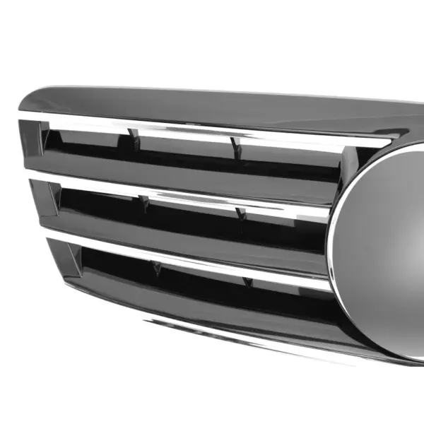 Grill Hoogglans Zwart Chroom Radiatorgrille Classic Mercedes C-Klasse W203 S203 (2000–2007) Grille