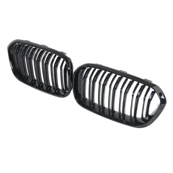 Grill Hoogglans Zwart Niergrill dubbele bar BMW 1 Serie F20 F21 (facelift 2015-2019) Grille