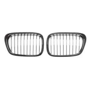 Grill Hoogglans Zwart Niergrille (enkele bar) BMW 5 Serie E39 (1996-2003) Grille