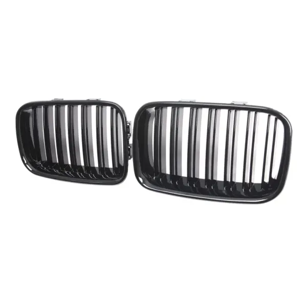 Grill Hoogglans Zwart Niergrill dubbele brug BMW 3 Serie E36 pre-facelift (1990-1996) Grille