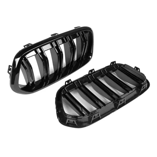 Grill Hoogglans Zwart Niergrille (dubbele bar) BMW X2 F39 (2018-2023) Grille