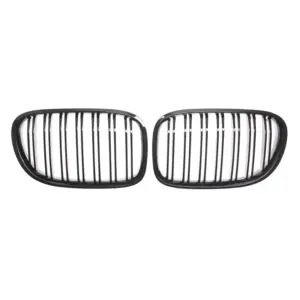 Grill Niergrill Glanzend Zwart Enkele Bar BMW 7 Serie F01/F02/F03/F04 (2008-2015) Grille