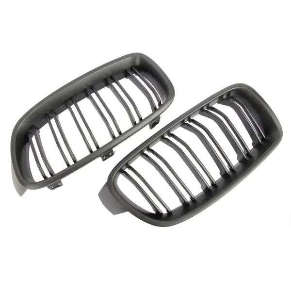 Grill Niergrill mat zwart dubbele brug BMW 3 Serie F30 F31 (2011-2019) Grille