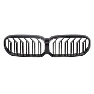 Grill Hoogglans Zwart Niergrill dubbele brug BMW 5 Serie G30 G31 Facelift (2020-) Grille