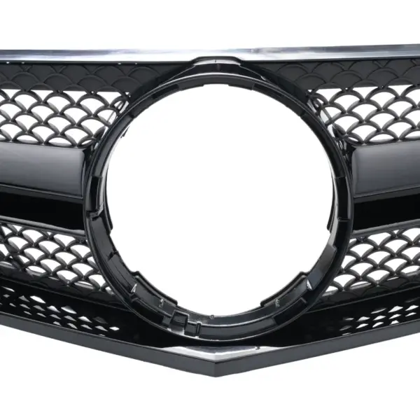 Grill Hoogglans Zwart Radiatorgrille AMG-look Mercedes E-Klasse Coupé C207/A207 Pre-Facelift (2009–2012) Grille