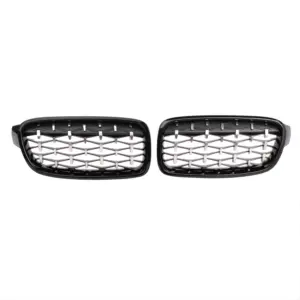 Grill Niergrill Zwart Chroom Mesh BMW 3 Serie F30 F31 (2011-2019) Grille