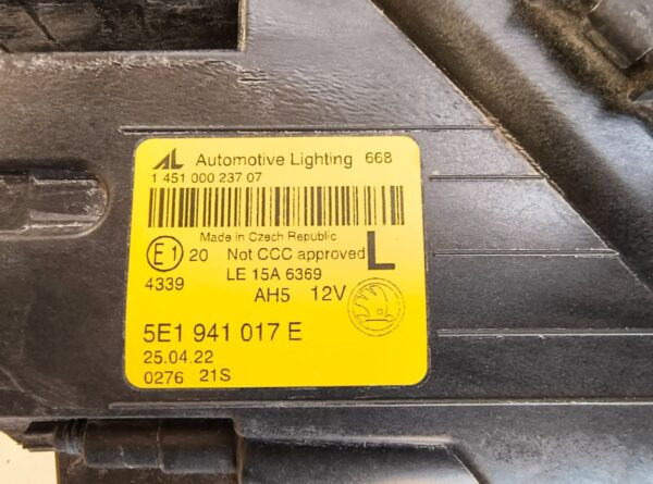 Koplamp SKODA OCTAVIA 3 III Facelift Full LED LINKS LH 16-20 5E1941017e Z11/7A