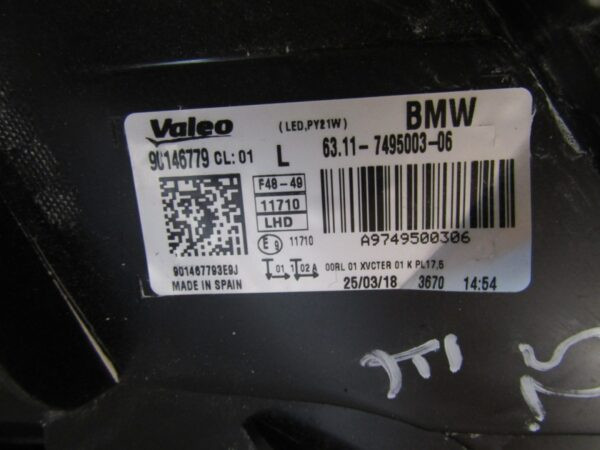 KOPLAMP BMW X1 F48 LED 15-19 LH LINKS 7495003 S1459/D197.