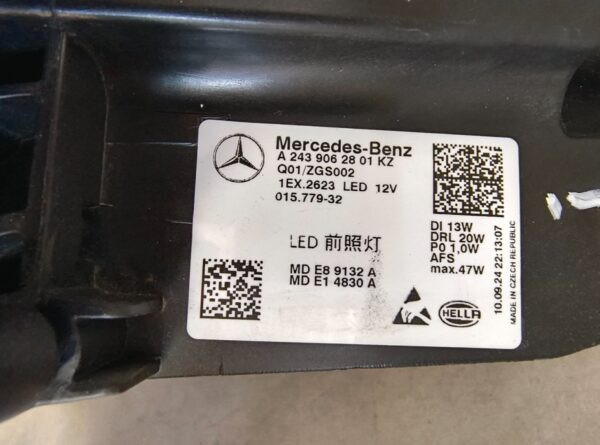 Koplamp Mercedes EQA EQB W243 FULL LED PERFORMANCE 21- LINKS LH A2439062801 Z35/27C