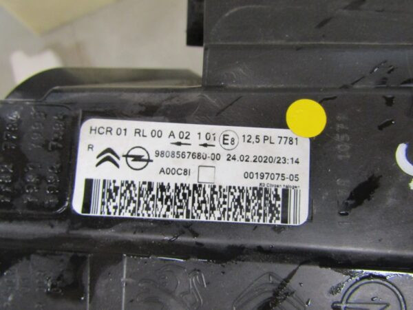 KOPLAMP CITROEN JUMPY III 3 16-23 VIVARO STANDARD 19-23 RH RECHTS 9808567680 S1435/F130