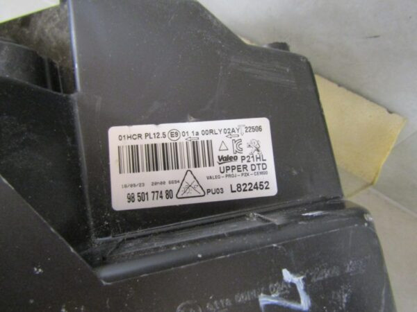 Koplamp Peugeot 208 II 2 Full LED 19-23 RH 9850177480 S1537/F231