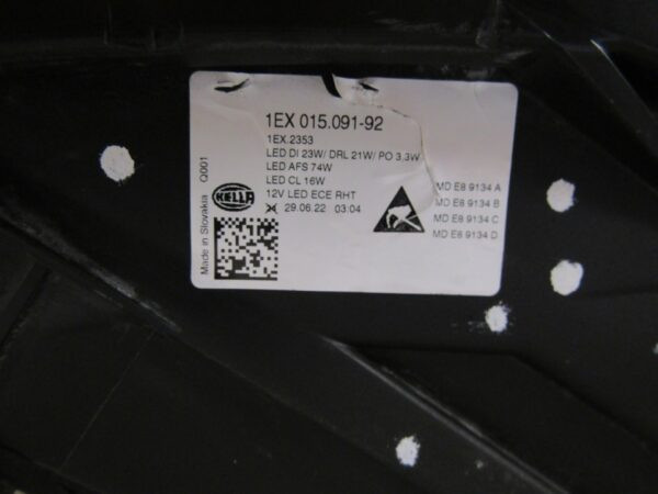 Koplamp MERCEDES A-KLASSE W177 Volledige Led Multibeam 18-22 RH Hella S1532/D225
