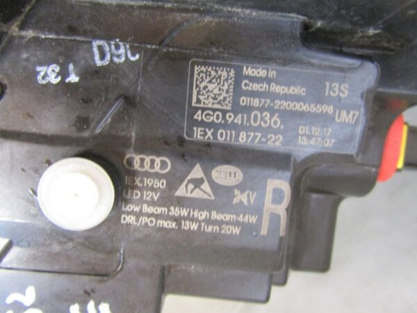 Koplamp AUDI A6 RS6 C7 Facelift MATRIX 14-18 RH Rechts 4G0941036 A1586/B196