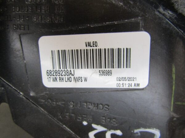 Koplamp JEEP GRAND CHEROKEE WK2 XENON NIET-DRAAIEND 13-16 RH Rechts S1556/K3/2D