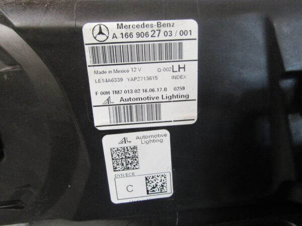 Koplamp MERCEDES GLS X166 W166 Volledige LED ILS LH 15-19 A1669062703 S1471/D75