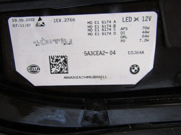 KOPLAMP BMW IX I20 LASER 21- RH RECHTS 5A3CEA2-04 A1531/4K/9D
