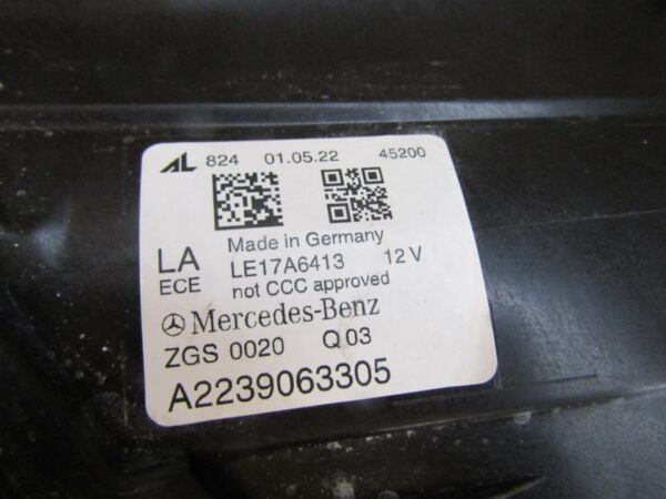Koplamp MERCEDES S W223 Volledig LED Digitaal LH Links 20- A2239063305 S1484/E173