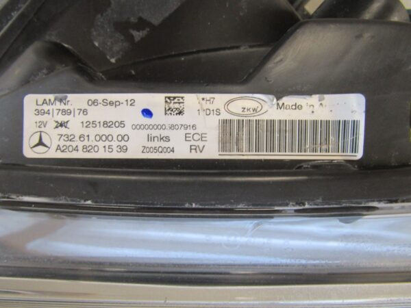 KOPLAMP MERCEDES GLK W204 FACELIFT XENON 12-15 LH LINKS A2048201539 S1451/E111