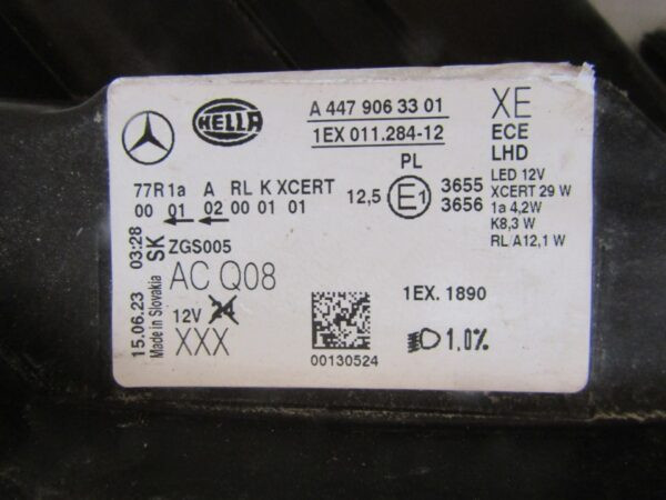 Koplamp MERCEDES V-KLASSE W447 VOLLEDIGE LED ILS Facelift 19- RH A4479063301 S1476/D33