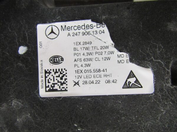Koplamp MERCEDES B-KLASSE W247 Facelift Multibeam 23- LH A2479061304 S1481/F21