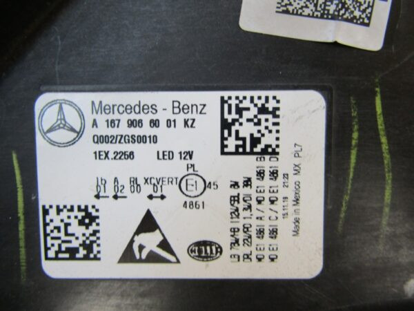 Koplamp MERCEDES GLS X167 W167 Volledige LED Multibeam RH Rechts 19- S1489/k4/1G