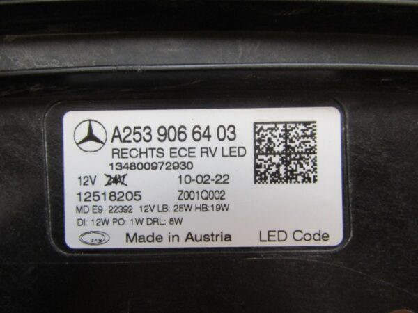 Koplamp MERCEDES GLC W253 LED HIGH Performance Facelift 19- RH A2539066403  S1518/F35