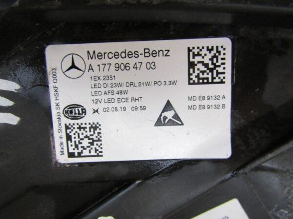 KOPLAMP MERCEDES A-KLASSE W177 FULL LED 18-22 LH LINKS A1779064703 A1524/4K/1C