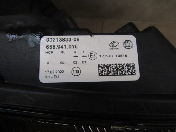 KOPLAMP SKODA KAMIQ LED 19-23 RH RECHTS 658941016  A1539/4K/5F