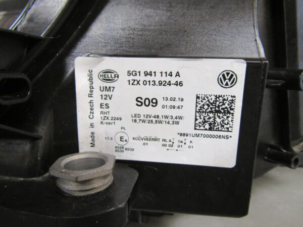 Koplamp Volledig Led VOLKSWAGEN GOLF VII 7 GTI Facelift 16-20 RH Rechts 5G1941114A S1539/F218