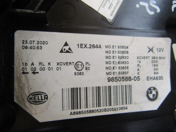 Koplamp BMW 5 SERIE G30 G31 M5 F90 FACELIFT LCI LASER 20- RH RECHTS 9850588 Q1325/K5 1C