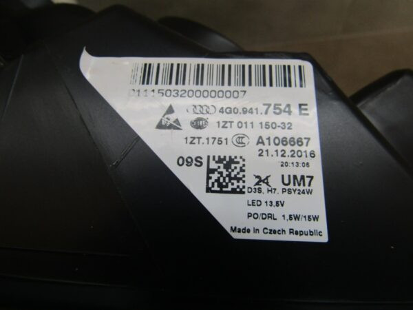 Koplamp Audi A6 C7 4G0 XENON 10-14 RH RECHTS 4G0941754E Q1327/E68