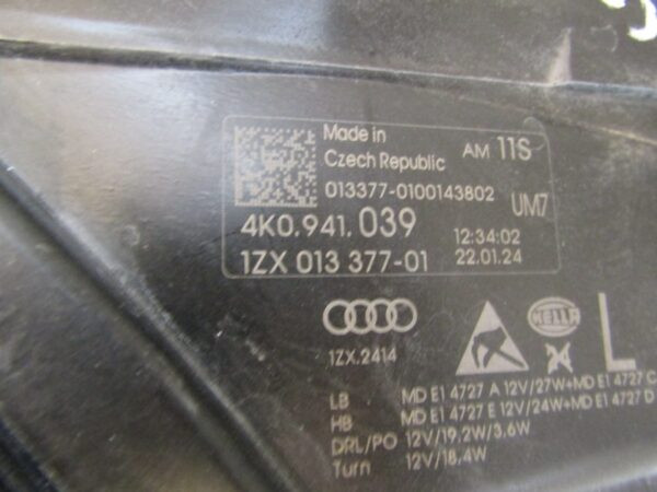 Koplamp Audi A6 C8 FULL LED 18- LH LINKS 4K0941039 Q1299/K4 5D