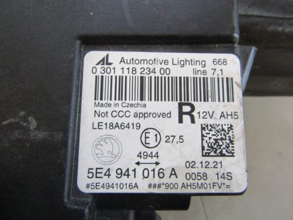 Koplamp Skoda Octavia 4 IV FULL LED 19-24 RH RIGHT 5E4941016A Q1368/K4 14E