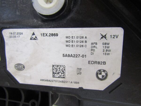Koplamp BMW X1 U11 Full LED 22- LH Links 5A9A227 Q1372/K5 3E