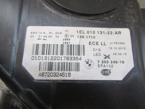 KOPLAMP BMW 5 SERIE F10 F11 XENON 10-13 RH RECHTS 7203246 Q1322/C118