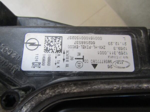 Koplamp Opel Astra L 6 VI FULL LED LUX 22- LH LINKS 9858777080 Q1308/B211