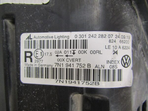 Koplamp VOLKSWAGEN VW SHARAN II 2 Facelift 15-22 XENON DRAAIEND RH 7N1941752B S1479/D15