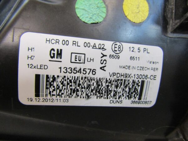 Koplamp Opel Adam REGULAR 12- LH Links 13354576 Q1360/K5 8C