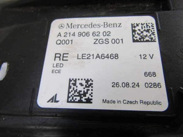 Koplamp Mercedes E-KLASSE W214 VOLLEDIG LED DIGITAAL LICHT 23- RH A2149066202 Q1366/B135