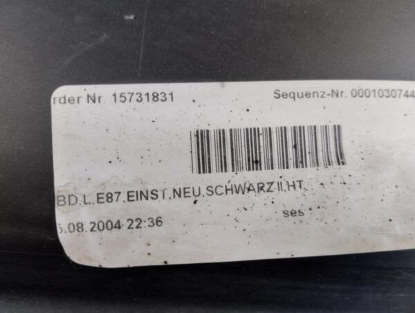 Zijskirt Links Dorpellijst BMW 1 E87 Dorpelafdekking 04-07 5d 51717147401 Dorpel P16181