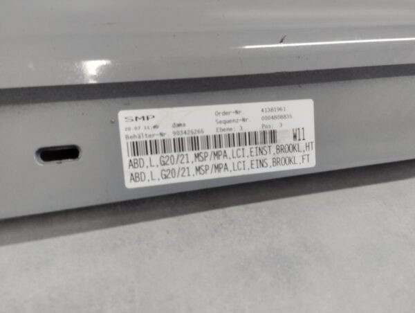 Zijskirt Links Dorpellijst BMW 3 G20 G21 M Pakket MPakket 18- Sedan Stationwagen 51778069381 Dorpel  P16371