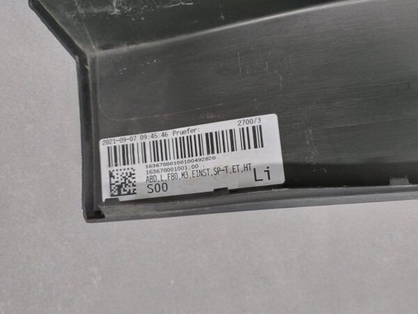 Zijskirt Links Dorpellijst BMW F80 M3 M-Power Afdekking 51778055987 Dorpel P16295