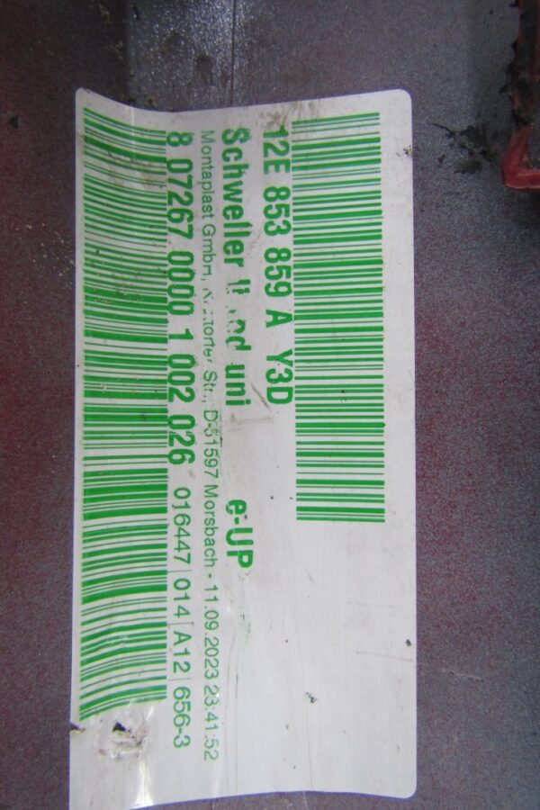 Zijskirt Links Dorpellijst VW E UP 13- 1S0 E-UP GTI 12E853859A Dorpel P15035