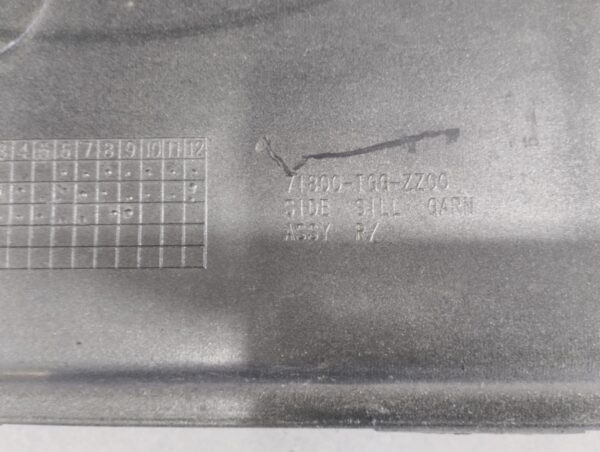 Zijskirt Dorpellijst Rechts Honda Civic X Sedan HB 15-22 71800-tggzz00 Dorpel P16406