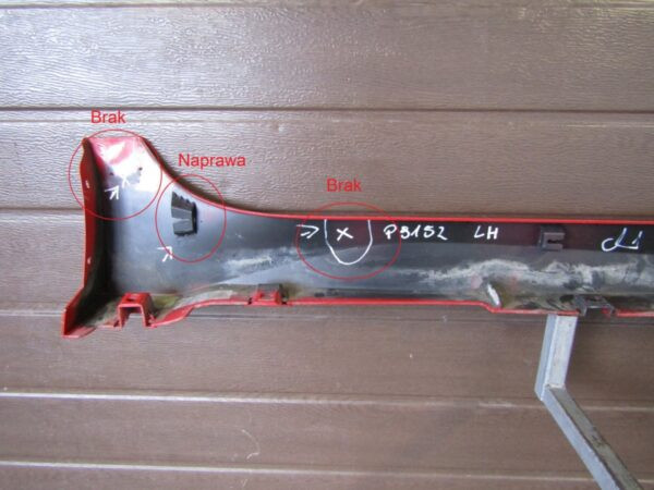 Zijskirt Dorpellijst Links Nissan Leaf II ZE1 17- 768535sa0a6 Dorpel P9152
