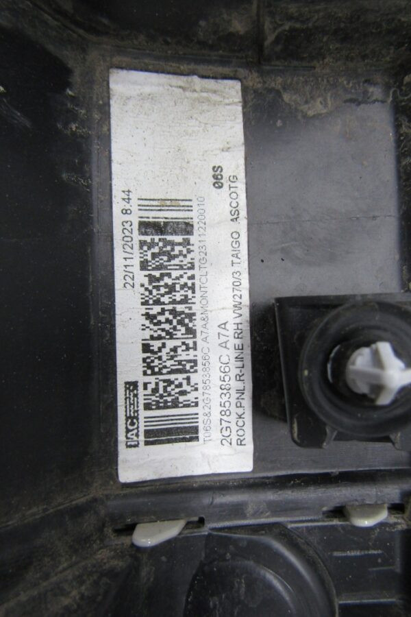 Zijskirt Dorpellijst Rechts VW TAIGO R-Line RLine 2G7 21- 2g7853856 2g7853860 Dorpel P16109