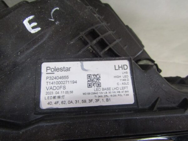 Koplamp POLESTAR II 2 VOLLEDIGE LED BASIS 20- LH Links P32404655 S1583/K3/4D